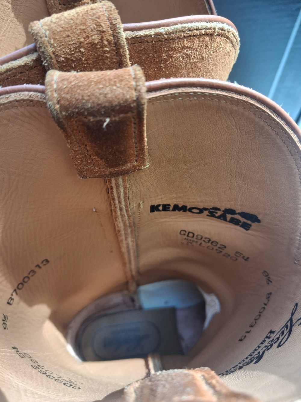 Lucchese Classic for KEMO SABE GRIT Suede Western Cowboy Boots, 9.5 fits Like 10 - Picture 6 of 10